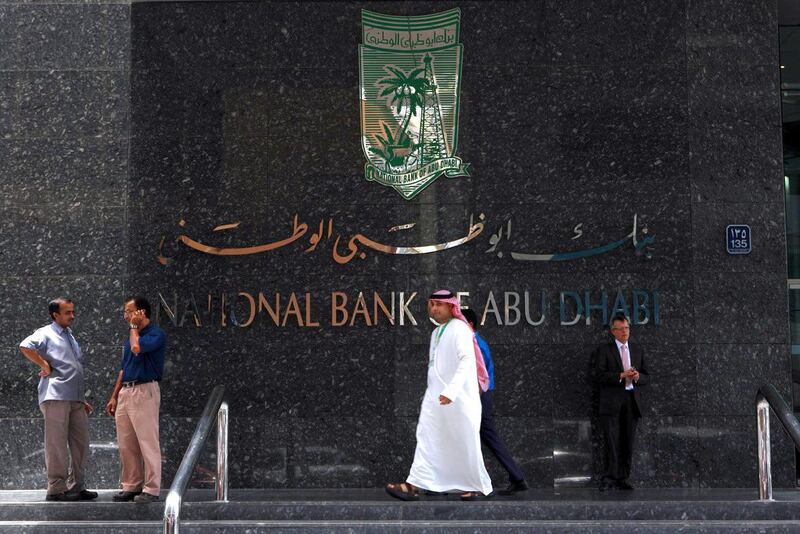 27July 2010 - Abu Dhabi -  National Bank of Abu Dhabi (NBAD) on Khalifa Street. Ravindranath K / The National
