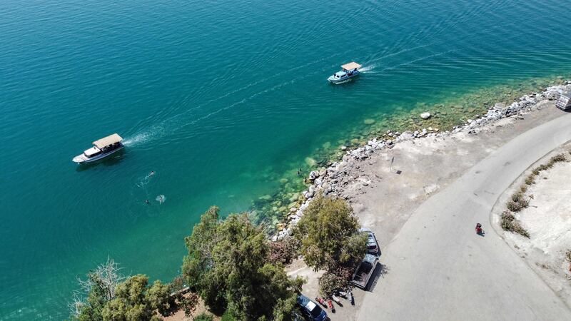 Syria's Lake Assad is a tourist hot spot thanks to its breathtaking views. 