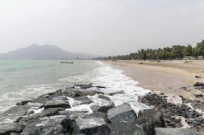 DIBBA, UNITED ARAB EMIRATES. 09 AUGUST 2018. Khor Fakkan beach on the east coast of the UAE. (Photo: Antonie Robertson/The National) Journalist: Kevin Hacket. Section: National.