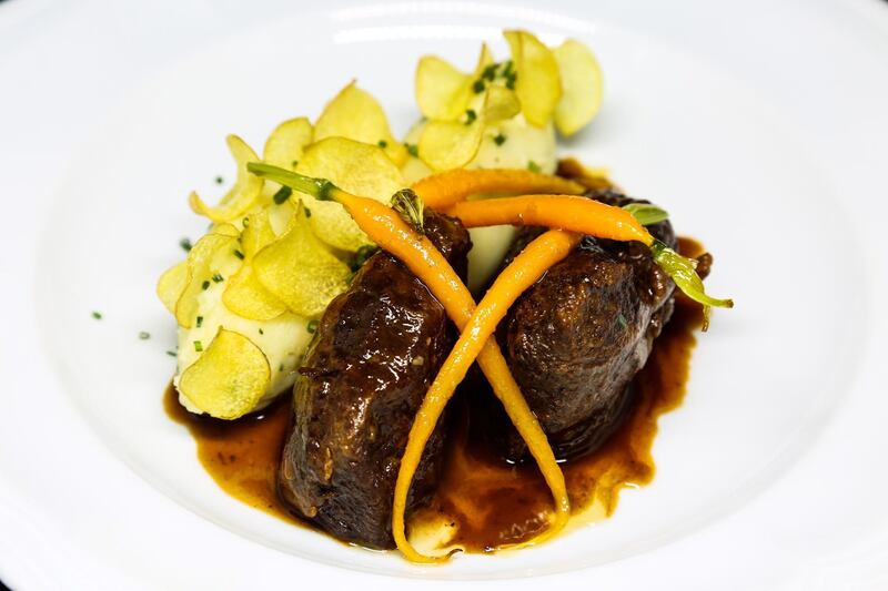 CARNIVORE CUTS: Slow-cooked beef cheek with sweet potato purée, Dh30, Eloquent Elephant