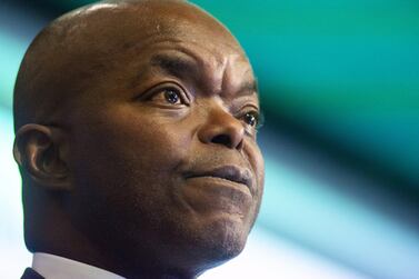 Phakamani Hadebe, outgoing chief executive officer of Eskom, pauses during a news conference to announce the company's full year results at their headquarters in Johannesburg, South Africa, on July 30 where Eskom reported a record loss of 20.7 billion rand. Bloomberg