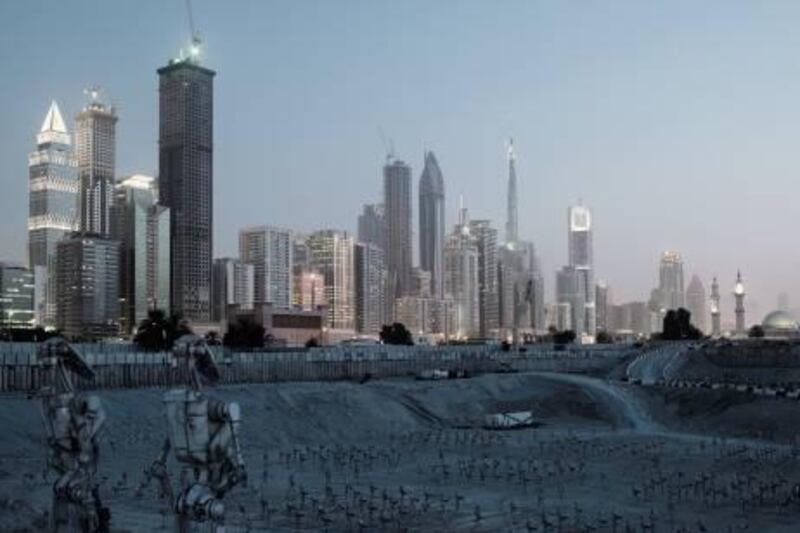Images fom Cedric Delsaux up coming Star Wars book.

Courtesy of Cedric Delsaux *** Local Caption ***  Dubai Skyline_Master 100X133.jpg