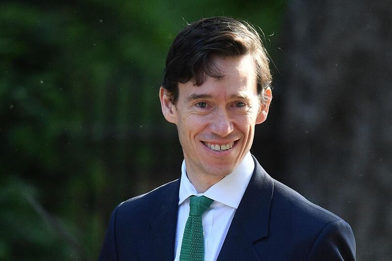 Britain's International Development Secretary Rory Stewart arrives to attend the weekly meeting of the Cabinet at 10 Downing Street in central London on May 21, 2019.  / AFP / Daniel LEAL-OLIVAS
