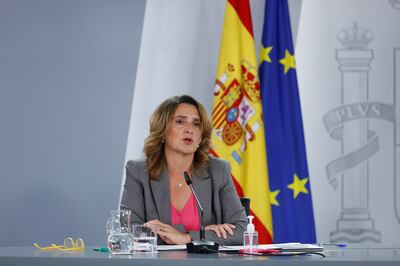 Spanish Environment Minister, Teresa Ribera, travelled to Algiers to discuss gas supplies from the North African country after it said it would no longer use the Maghreb-Europe pipeline that runs through Morocco. EPA 