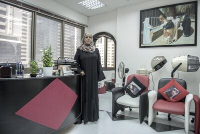 Abu Dhabi, UAE, 12 September 2017: Portrait of Najat Bennis, Owner of Naama Beauty Center Moroccan Bath,located at Hamdan Street, Abu Dhabi,UAE,Vidhyaa for The National