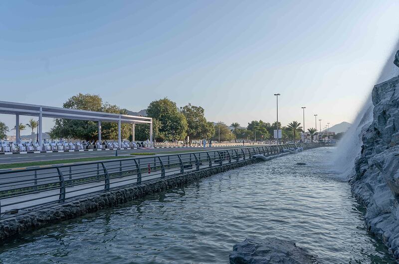 The Waterfall attraction is adjacent to the Khor Fakkan Amphitheatre. Wam