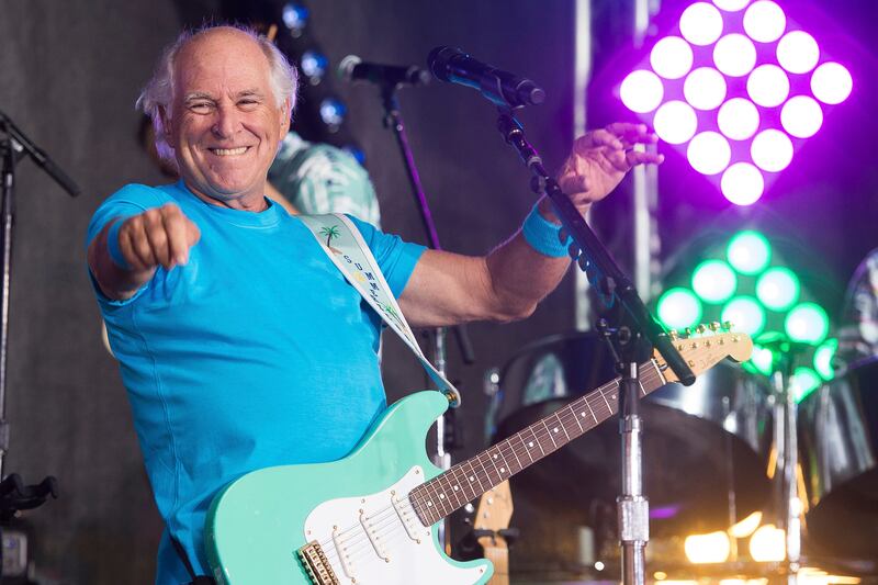 Jimmy Buffett performs on NBC's "Today" show in New York in July 2016. AP