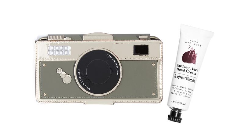 Phone case, Dh349, Kate Spade at Shopbop.com; hand cream, Dh20, & Other Stories