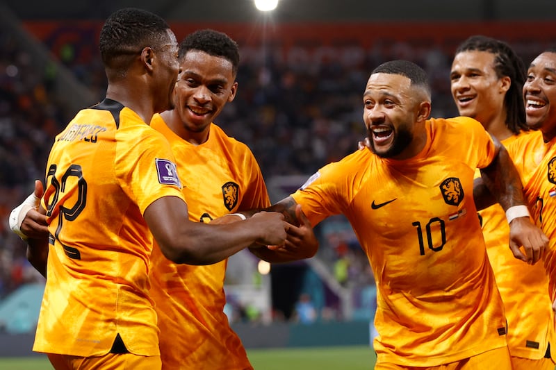 Memphis Depay 8 - Swept Holland in front after nine minutes with their first attack – a stunning 12-pass move from back to front. 22 goals in 24 for his country now. Dipped a shot after 60 was tipped over, then a header on 71 was well saved. EPA
