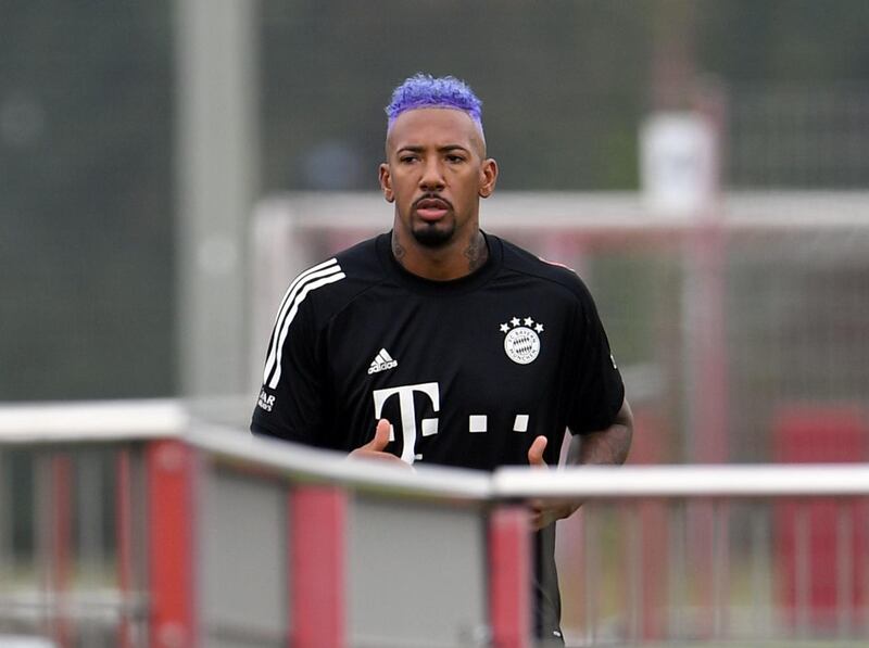 Bayern Munich's Jerome Boateng during training. Reuters