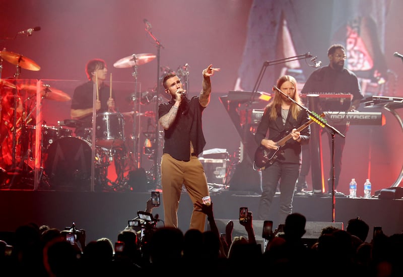 Maroon 5 will bring the hits to Doha. AFP