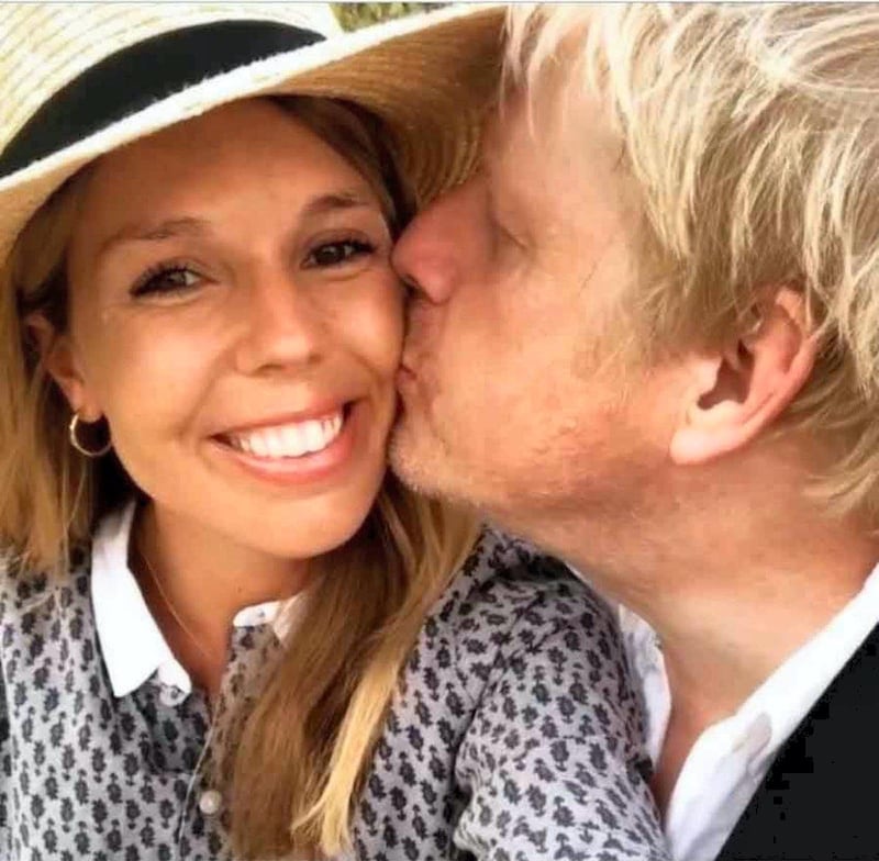 Carrie Symonds revealed on an Instagram post in February 2020 that she and Boris Johnson were engaged and expecting a child.