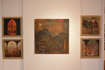A collection of work by Chant Avedissian featuring mosques of Egypt. Photo: Private Collection of George Mikaelian