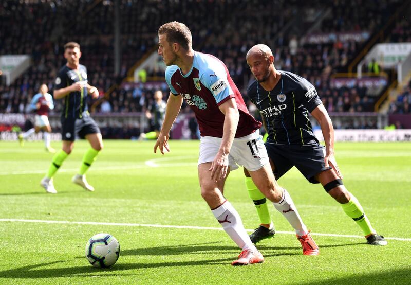 Centre-back: Vincent Kompany (Manchester City) – Burnley had just two shots, with none on target, and won no corners as Kompany, right, protected their goal expertly.