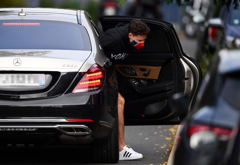 Julian Draxler wearing protective face mask. AFP