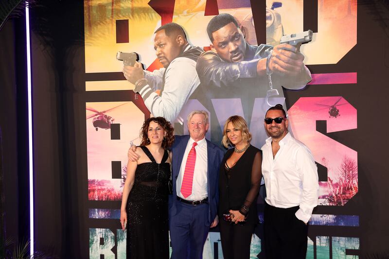 Guests walk the red carpet at the Bad Boys: Ride or Die premiere in Dubai