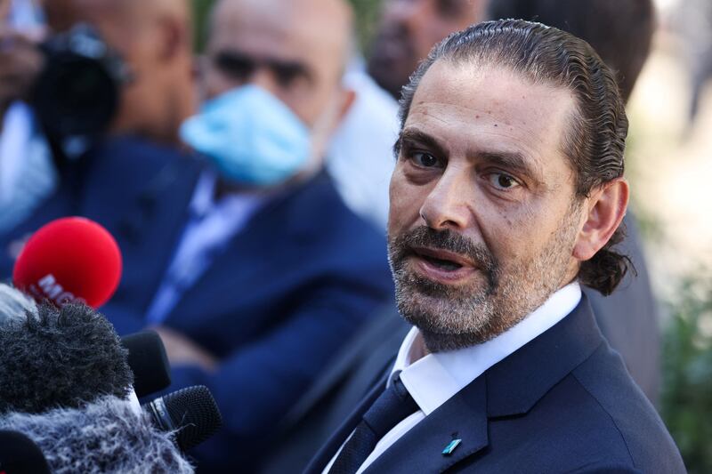 Former Lebanese prime minister Saad Hariri says it is not the time to try to influence Lebanese public opinion. AFP