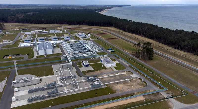 The landfall facilities for the Nord Stream 2 gas pipeline in Lubmin, northern Germany. AP Photo