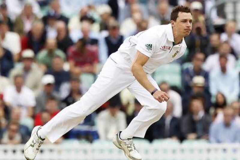 Dale Steyn, here bowling on the opening day of the first international Test match between England and South Africa at the Oval in London on July 19, 2012, is set to return to the team against West Indies at the Champions Trophy tournament after being out due to injury.