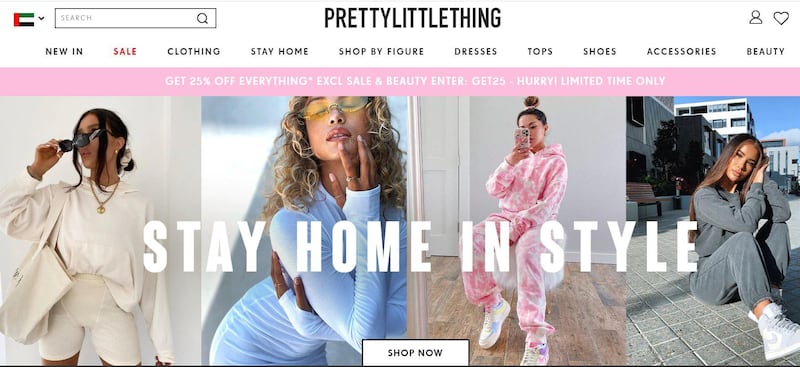 Pretty Little Thing has launched its UAE website. PLT