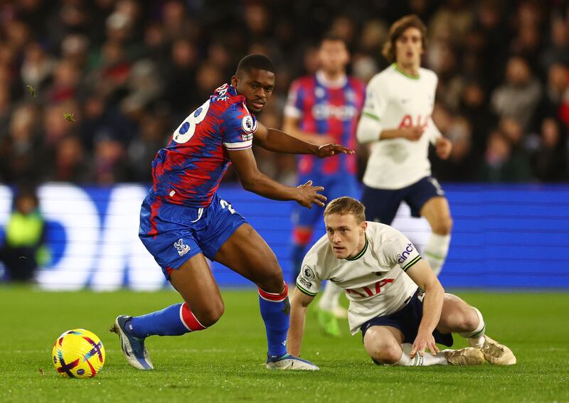 Oliver Skipp 5: Replaced the suspended Yves Bissouma in midfield. Caught in possession in middle of park which ended up Ayew almost finding the net for Palace and then booked for foul on same player later in first half. Reuters