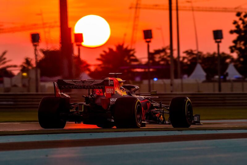 ABU DHABI, UNITED ARAB EMIRATES - NOVEMBER 29: Max Verstappen of Red Bull Racing and The Netherlands during practice for the F1 Grand Prix of Abu Dhabi at Yas Marina Circuit on November 29, 2019 in Abu Dhabi, United Arab Emirates. (Photo by Peter Fox/Getty Images)