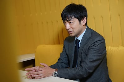 Yuzo Kano, chief executive officer of bitFlyer Inc., speaks during an interview in Tokyo, Japan, on Thursday, April 12, 2018. Kano, the Goldman Sachs Group Inc. alumnus, who turned bitFlyer into Japan's largest Bitcoin exchange, is scooping up traders and bankers from both his old employer and former rivals as he embarks on an ambitious international expansion. Photographer: Kentaro Takahashi/Bloomberg