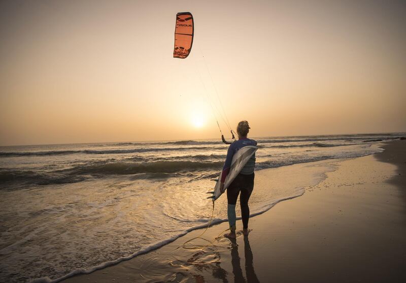 The city has ideal conditions for kitesurfers year-round, but optimum months are between April to September, with the highest winds in July and August. AFP