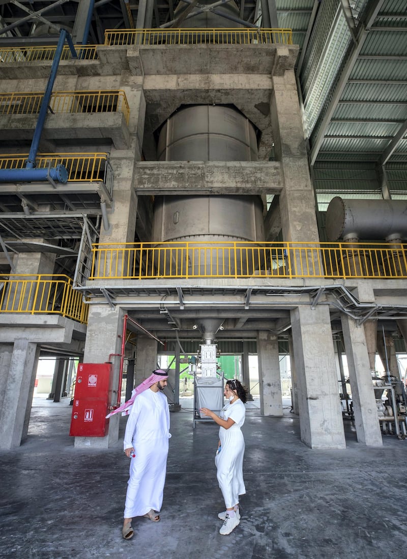 Abu Dhabi, United Arab Emirates, March 29, 2021.   Tadweer’s medical incineration site which has been receiving much more waste over the past year due to Covid-19. 
Victor Besa/The National
Section:  NA
Reporter:  Haneen Dajani