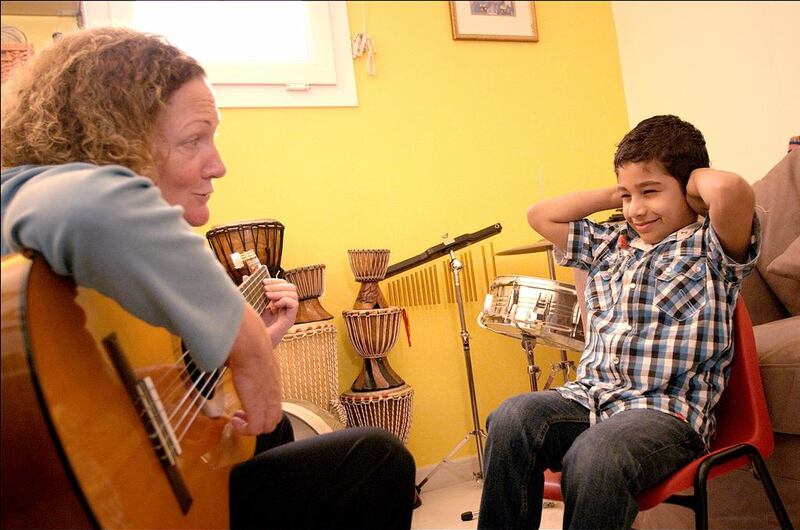 Khalifa Al Ali, one of the autistic Emirati youngsters depicted in The Brain That Sings, by the Emirati filmmaker Amal Al Agroobi. Courtesy Alagroobi Films