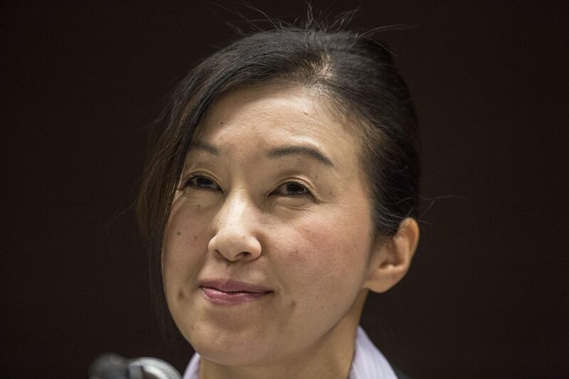 Chika Kako, managing officer at Toyota Motor Corp. and executive vice president at Lexus International Co., attends a media round table in Nagoya, Japan, on Thursday, Feb. 15, 2018. Last month, Kako was promoted to the No. 2 job at the luxury Lexus division, becoming the only woman among the automaker’s top 53 managers. Photographer: Shiho Fukada/Bloomberg