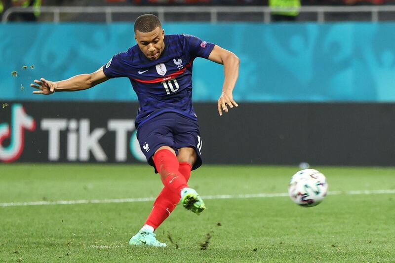French striker Kylian Mbappe failed to convert the decisive penalty in the shootout. AFP
