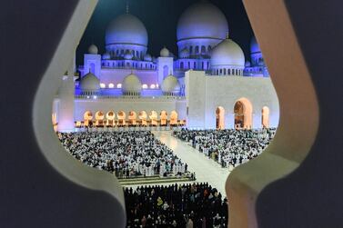 Sheikh Zayed Grand Mosque in Abu Dhabi. AFP / KARIM SAHIB