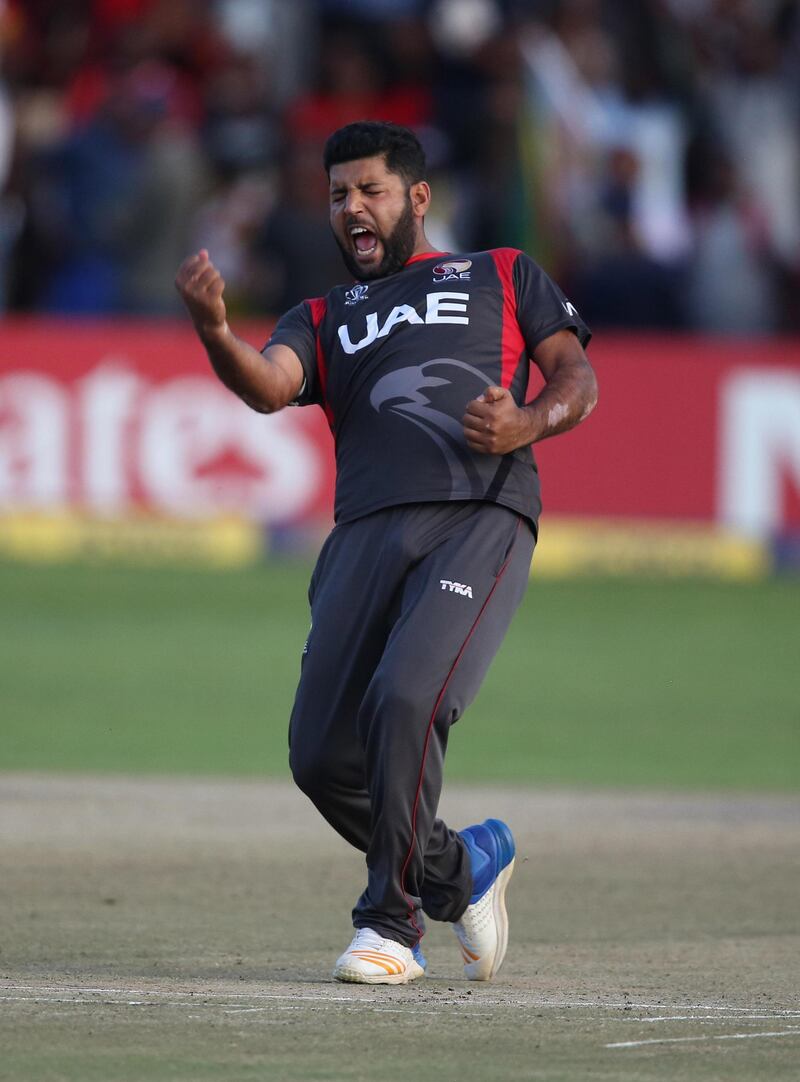 Mohammed Naveed excelled against Zimbabwe with three wickets but his chances to continue showcasing his talent will be limited. Courtesy ICC