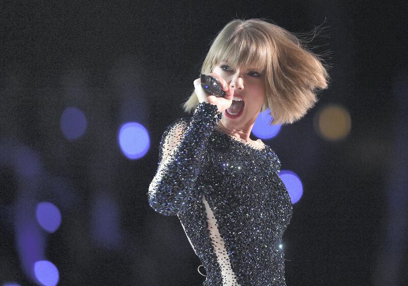 LOS ANGELES, CA - FEBRUARY 15:  Singer Taylor Swift performs onstage during The 58th GRAMMY Awards at Staples Center on February 15, 2016 in Los Angeles, California.  (Photo by Kevork Djansezian/Getty Images)