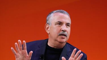 NEW YORK, NY - SEPTEMBER 29: Thomas Friedman speaks onstage at the Fireside with the New York Times talk on the Times Center Stage during 2016 Advertising Week New York on September 29, 2016 in New York City. John Lamparski/Getty Images for Advertising Week New York/AFP