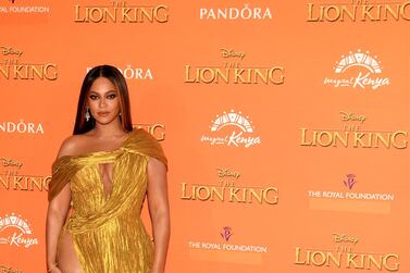 Beyonce at the European Premiere of Disney's 'The Lion King' on July 14, 2019 in London, England. Getty Images 