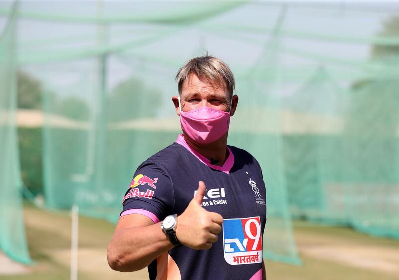 Dubai, United Arab Emirates - Reporter: Paul Radley. Sport. Cricket. Shane Warne. Girls trials for Rajasthan Royals cricket academy. Wednesday, October 14th, 2020. The Sevens, Dubai. Chris Whiteoak / The National