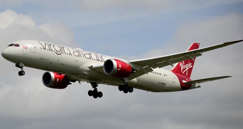 The Virgin Atlantic Dreamliner 787 landed in London 48 minutes early