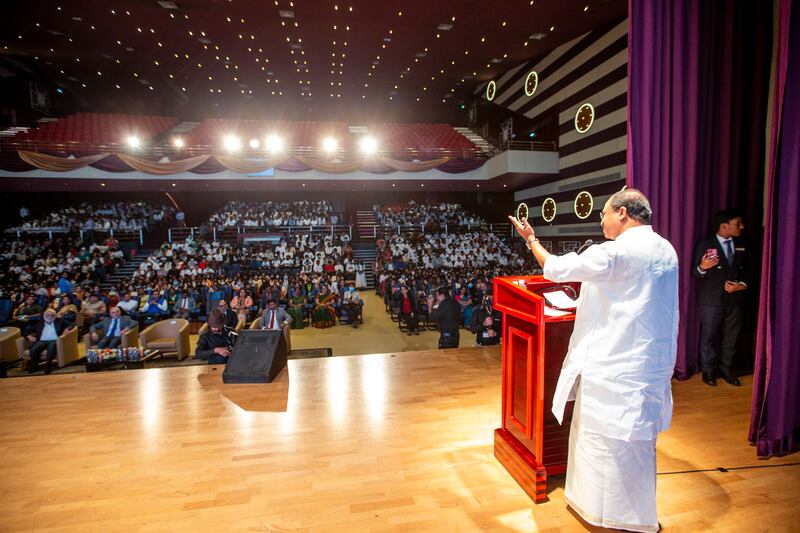 Mr Muraleedharan urged pupils to 'have India in your heart', wherever they went  
