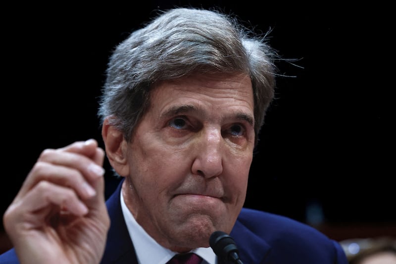 John Kerry testifies before a House Foreign Affairs Oversight and Accountability Subcommittee hearing on Thursday. Reuters
