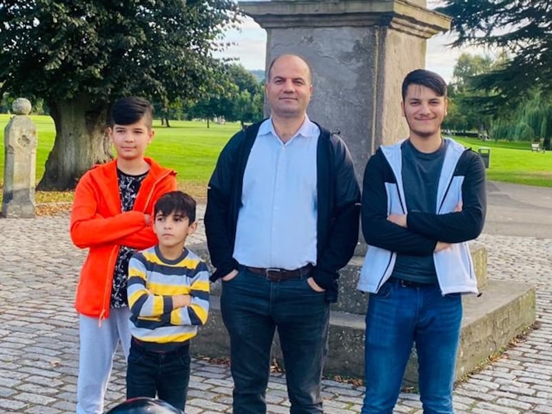 After fleeing Kabul in August, Sayed Hashemi and his family arrived in Birmingham in the UK, staying in holding hotels in Manchester and Canterbury before being settled in central Scotland. Photo: Sayed Hashemi