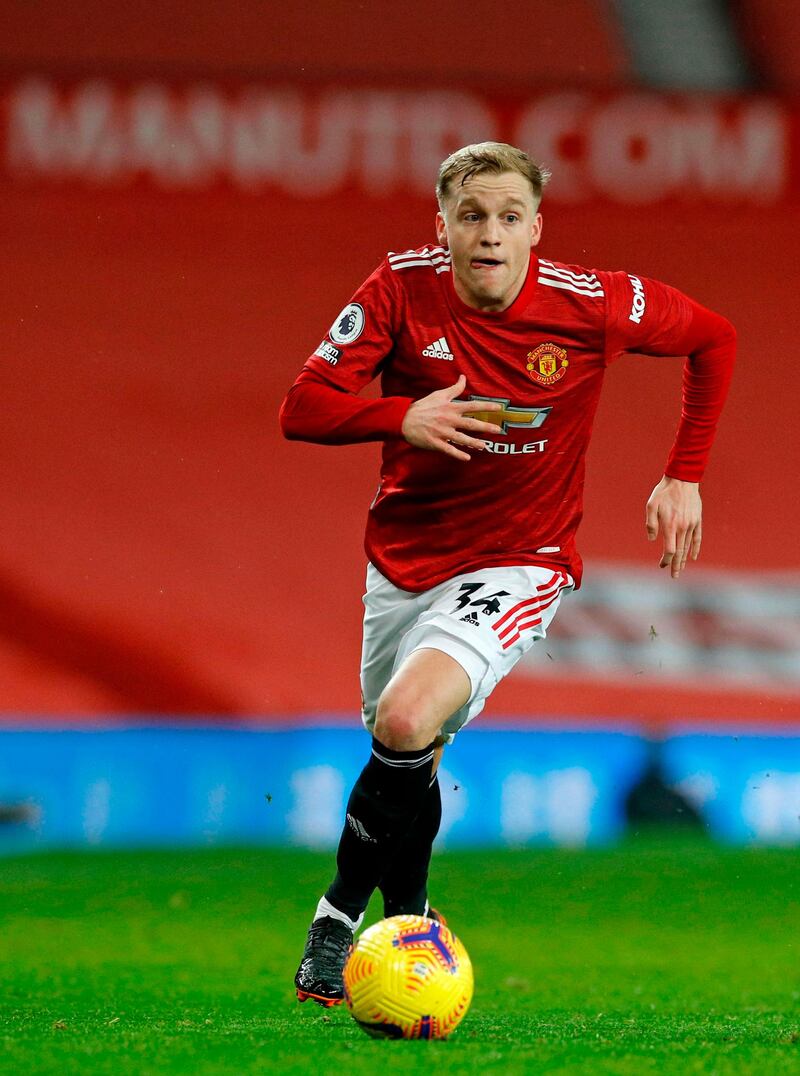 Donny Van de Beek 6. On for Shaw. Needs minutes and got a whole half as Solskjaer could rest his full back. Booked.