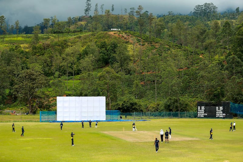 The Radella cricket venue in Sri Lanka is around 4000 feet above sea level. Photo: SLC