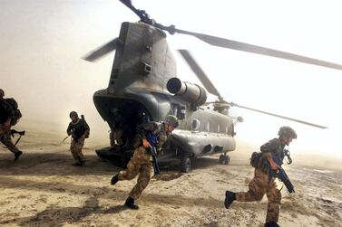 British Royal Marines in Afghanistan. The UK was told adversaries are 'taking advantage of us being distracted'. Getty 