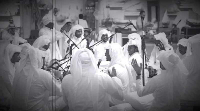 Originating in Muharraq in the 19th century, fjiri is a music and dance performance with its roots in the pearl diving tradition. Photo: Talal Mattar