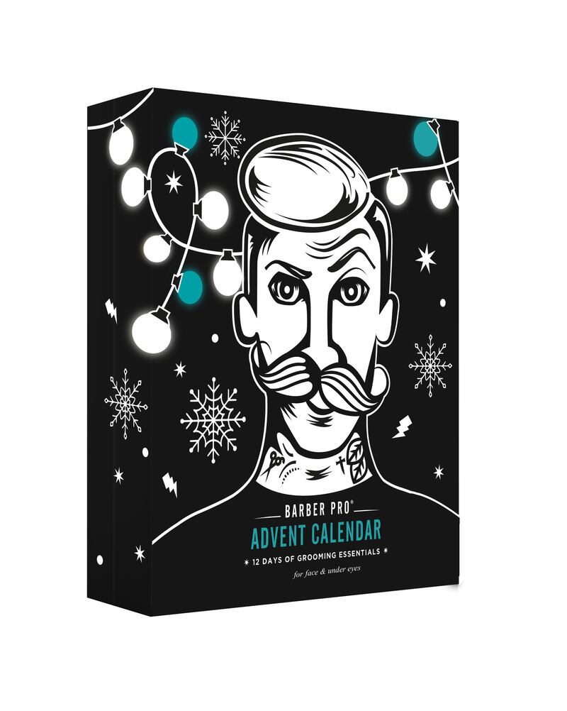 BARBER PRO 12 Days of Grooming Essentials Advent Calendar. Available on LookFantastic. Courtesy Beauty PRO