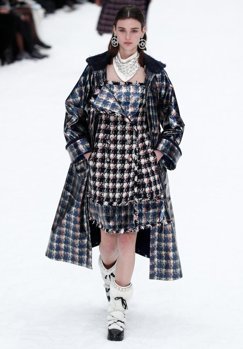 Karl Lagerfeld's last collection for Chanel Fall/Winter 2019/20 women's collection at Paris Fashion Week. Photo: EPA