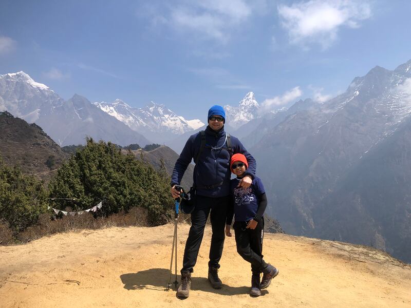 Oscar Pacheco and his trekking party spent an acclimatisation day at Namche Bazaar. 