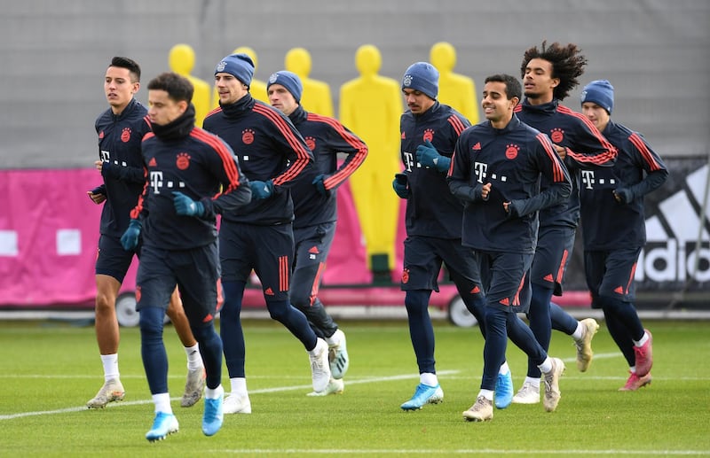 Bayern Munich players during training. Reuters